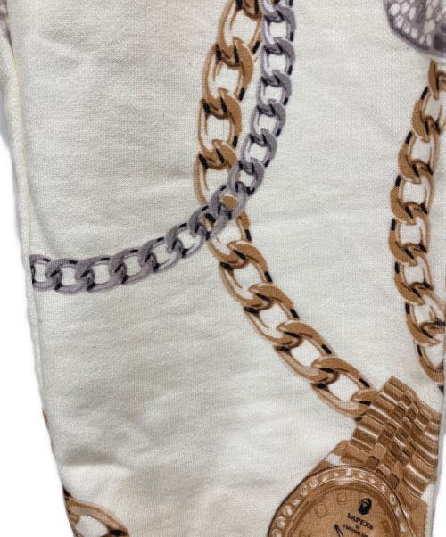 A BATHING APE（アベイシングエイプ）A BATHING APE (アベイシングエイプ) JEWELS SHARK SWEAT PANTS ベージュ サイズ:ＸＬの古着・服飾アイテム