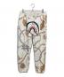 A BATHING APE（アベイシングエイプ）の古着「JEWELS SHARK SWEAT PANTS」｜ベージュ