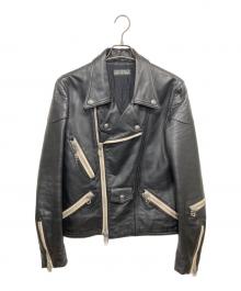 Yohji Yamamoto pour homme（ヨウジヤマモト プールオム）の古着「GOTHICカウレザーライダースジャケット」｜ブラック