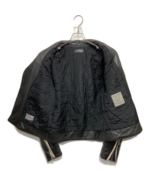 Yohji Yamamoto pour homme（ヨウジヤマモト プールオム）Yohji Yamamoto pour homme (ヨウジヤマモト プールオム) GOTHICカウレザーライダースジャケット ブラック サイズ:3の古着・服飾アイテム