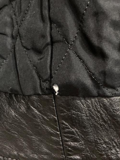 Yohji Yamamoto pour homme（ヨウジヤマモト プールオム）Yohji Yamamoto pour homme (ヨウジヤマモト プールオム) GOTHICカウレザーライダースジャケット ブラック サイズ:3の古着・服飾アイテム