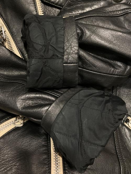 Yohji Yamamoto pour homme（ヨウジヤマモト プールオム）Yohji Yamamoto pour homme (ヨウジヤマモト プールオム) GOTHICカウレザーライダースジャケット ブラック サイズ:3の古着・服飾アイテム