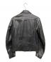 Yohji Yamamoto pour homme (ヨウジヤマモト プールオム) GOTHICカウレザーライダースジャケット ブラック サイズ:3：80000円