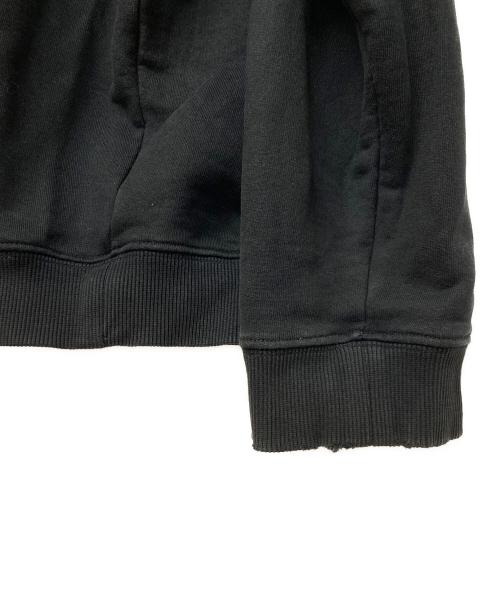 Maison Margiela（メゾンマルジェラ）Maison Margiela (メゾンマルジェラ) カレンダーロゴプリントフーディ ブラック サイズ:46の古着・服飾アイテム