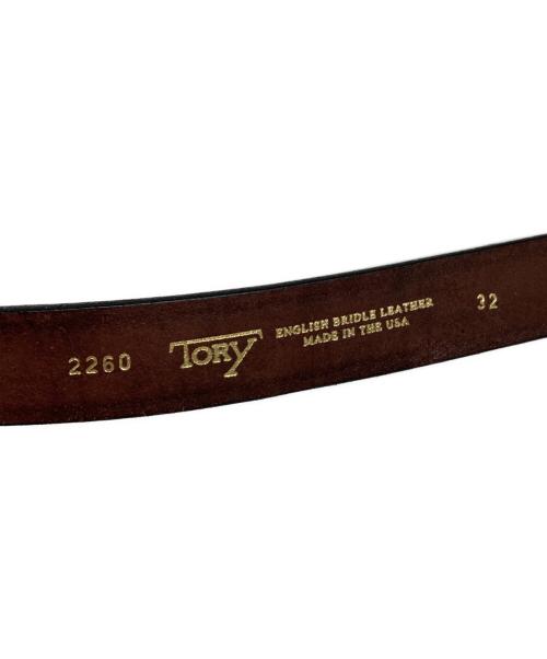 TORY LEATHER（トリーレザー）TORY LEATHER (トリーレザー) ベルト ブラウン サイズ:32の古着・服飾アイテム