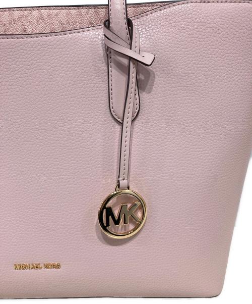MICHAEL KORS（マイケルコース）MICHAEL KORS (マイケルコース) ARDEN トップジップ トート ラージ パウダーブラッシュの古着・服飾アイテム