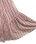 中古・古着 ne quittez pas (ヌキテパ) Cotton Voile Stripe Slant Panel Skirt ピンク サイズ:-：6000円