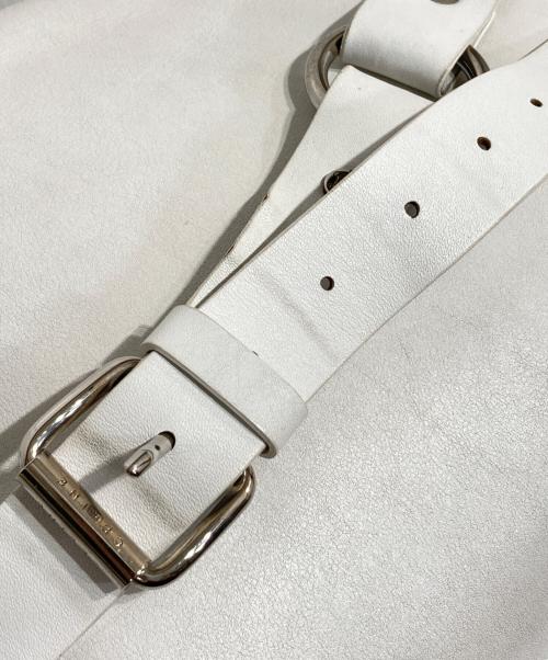 CELINE（セリーヌ）CELINE (セリーヌ) リングデザインショルダーバッグ ホワイトの古着・服飾アイテム