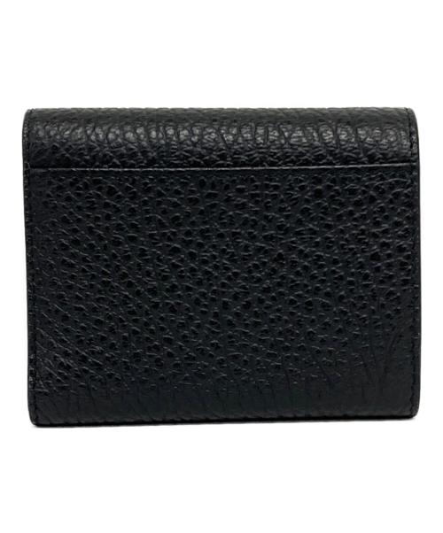 Maison Margiela（メゾンマルジェラ）Maison Margiela (メゾンマルジェラ) 4ステッチ 三つ折り ウォレット ブラックの古着・服飾アイテム