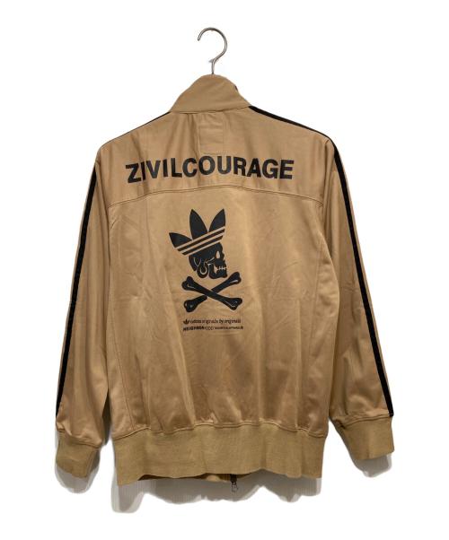 adidas（アディダス）adidas (アディダス) NEIGHBORHOOD (ネイバーフッド) ZIVILCOURAGEトラックジャケット ブラウン サイズ:Mediumの古着・服飾アイテム