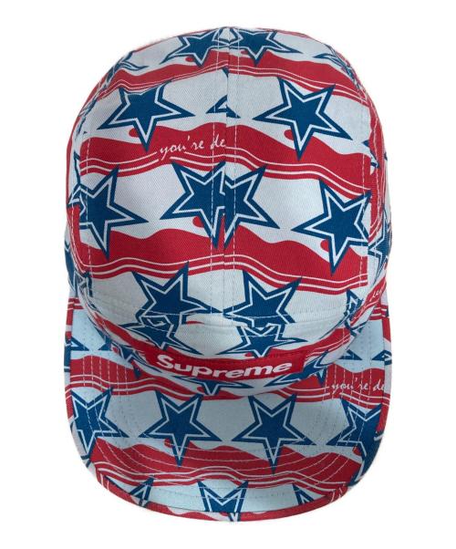SUPREME（シュプリーム）SUPREME (シュプリーム) 16SS You're Dead Camp Cap レッド×ブルー サイズ:-の古着・服飾アイテム