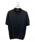 +CLOTHETクロスクローゼット）の古着「スビンプラチナム ニットポロシャツ」｜ブラック
