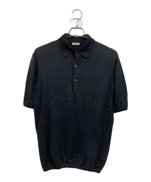 +CLOTHET（クロスクローゼット）+CLOTHET (クロスクローゼット) スビンプラチナム ニットポロシャツ ブラック サイズ:2の古着・服飾アイテム