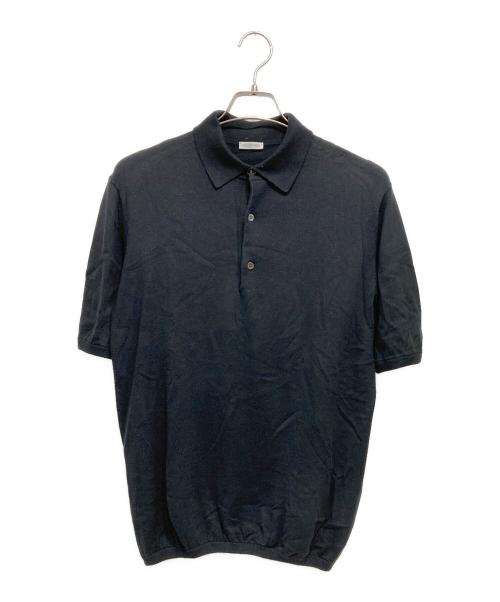 +CLOTHET（クロスクローゼット）+CLOTHET (クロスクローゼット) スビンプラチナム ニットポロシャツ ブラック サイズ:2の古着・服飾アイテム
