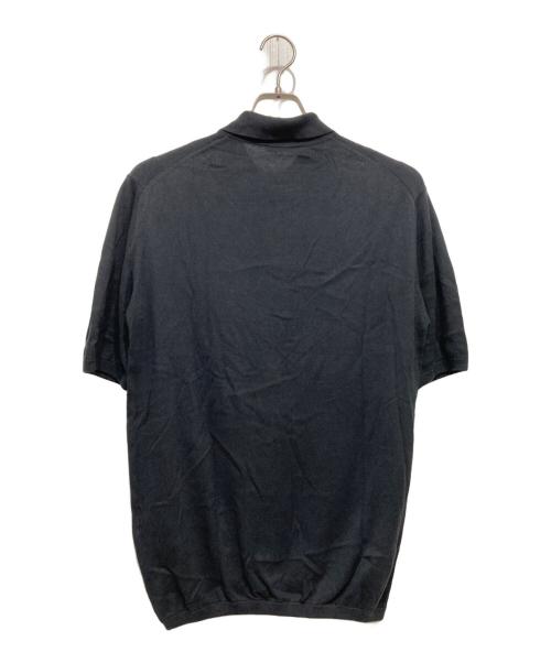 +CLOTHET（クロスクローゼット）+CLOTHET (クロスクローゼット) スビンプラチナム ニットポロシャツ ブラック サイズ:2の古着・服飾アイテム