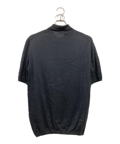 +CLOTHET（クロスクローゼット）+CLOTHET (クロスクローゼット) スビンプラチナム ニットポロシャツ ブラック サイズ:2の古着・服飾アイテム