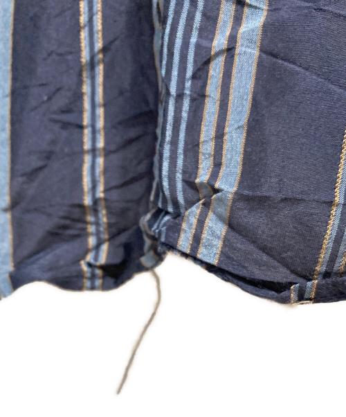 MAISON SPECIAL（メゾンスペシャル）MAISON SPECIAL (メゾンスペシャル) コットンシルクバンドカラーシャツ ネイビー サイズ:00の古着・服飾アイテム