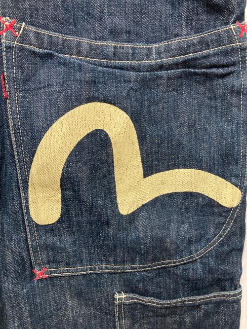 EVISU（エヴィス）EVISU (エヴィス) カモメペイントダブル二―オーバーオール インディゴ サイズ:34の古着・服飾アイテム
