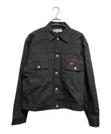 Time is on（タイムイズオン）の古着「CLASSIC STANDARD DENIM JACKET【14oz Japanese selvedge denim】」｜ブラック