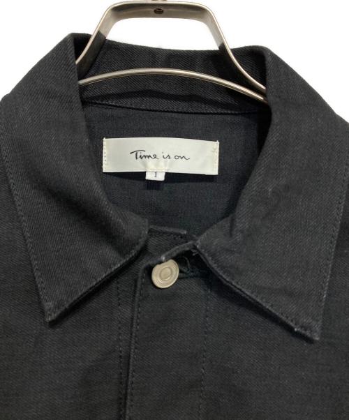 Time is on（タイムイズオン）Time is on (タイムイズオン) CLASSIC STANDARD DENIM JACKET【14oz Japanese selvedge denim】 ブラック サイズ:1の古着・服飾アイテム