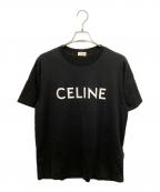 CELINEセリーヌ）の古着「ロゴプリントルーズTシャツ」｜ブラック
