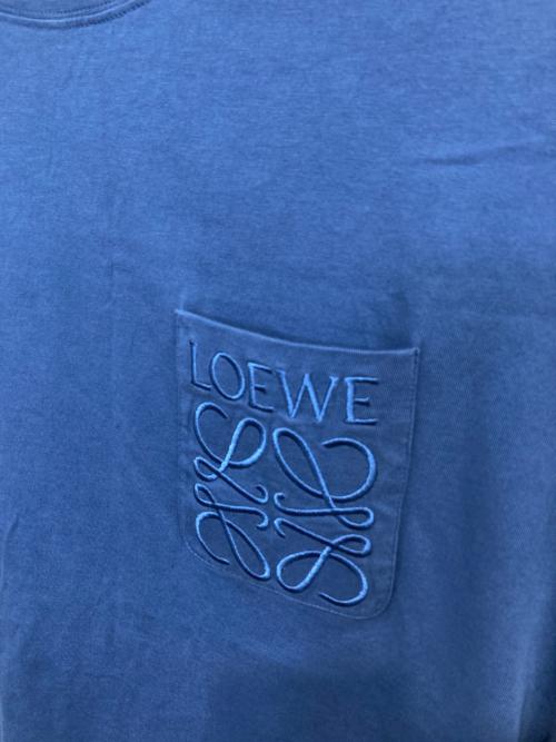 LOEWE（ロエベ）LOEWE (ロエベ) アナグラム刺繍リラックスフィットTシャツ ブルー サイズ:Lの古着・服飾アイテム