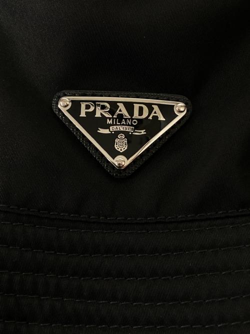 PRADA（プラダ）PRADA (プラダ) Re-Nylon バケットハット ブラック サイズ:Lの古着・服飾アイテム