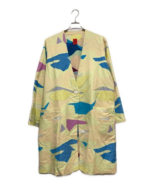 HaaT（ハート）HaaT (ハート) 総柄コート イエロー サイズ:3の古着・服飾アイテム