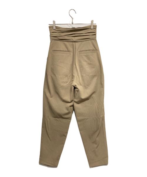 ETRE TOKYO（エトレトウキョウ）ETRE TOKYO (エトレトウキョウ) タックベルトテーパードパンツ ベージュ サイズ:Sの古着・服飾アイテム