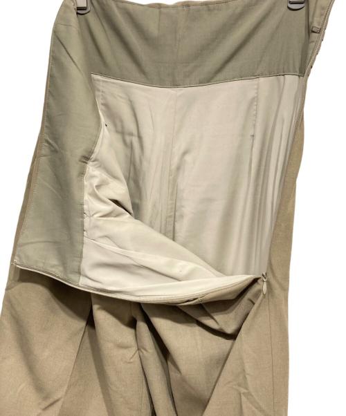 ETRE TOKYO（エトレトウキョウ）ETRE TOKYO (エトレトウキョウ) タックベルトテーパードパンツ ベージュ サイズ:Sの古着・服飾アイテム