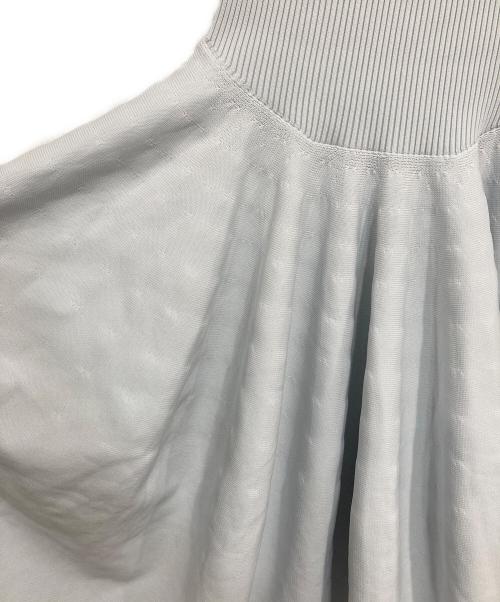 ETRE TOKYO（エトレトウキョウ）ETRE TOKYO (エトレトウキョウ) ニットボリュームスカート ブルー サイズ:Ｓの古着・服飾アイテム