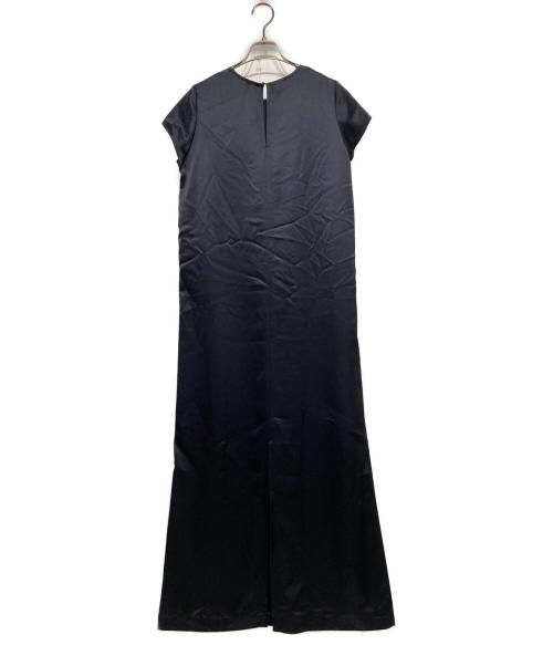 ETRE TOKYO（エトレトウキョウ）ETRE TOKYO (エトレトウキョウ) サテンマキシワンピース ネイビー サイズ:Ｓの古着・服飾アイテム
