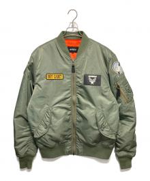 AVIREX（アヴィレックス）の古着「ディズニーコレクション フライトジャケット/Disney Collection FLIGHT JACKET」｜グリーン