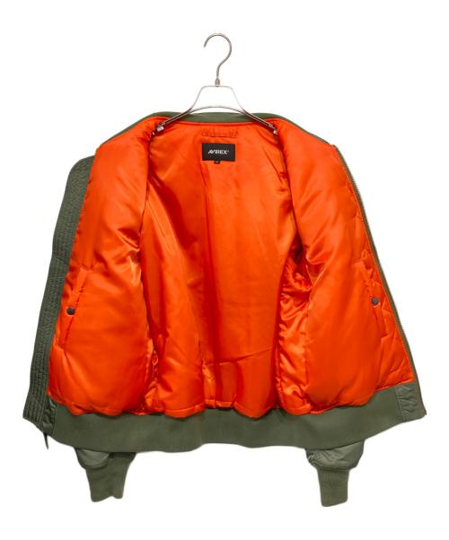 AVIREX（アヴィレックス）AVIREX (アヴィレックス) ディズニーコレクション フライトジャケット/Disney Collection FLIGHT JACKET グリーン サイズ:2XLの古着・服飾アイテム