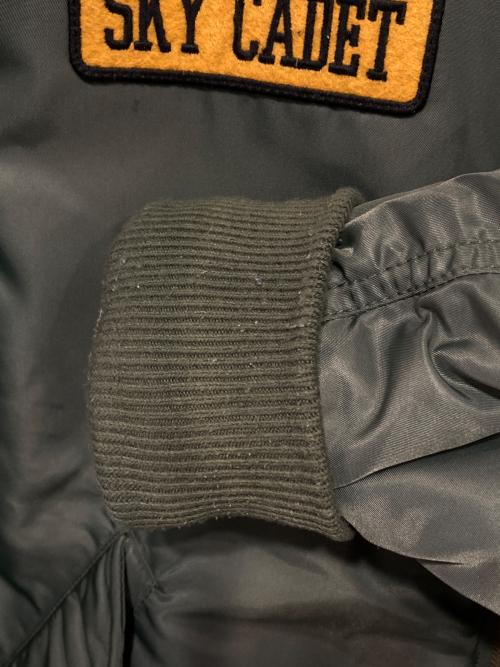 AVIREX（アヴィレックス）AVIREX (アヴィレックス) ディズニーコレクション フライトジャケット/Disney Collection FLIGHT JACKET グリーン サイズ:2XLの古着・服飾アイテム