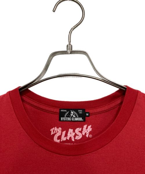 Hysteric Glamour（ヒステリックグラマー）Hysteric Glamour (ヒステリックグラマー) THE CLASH プリントTee レッド サイズ:Mの古着・服飾アイテム