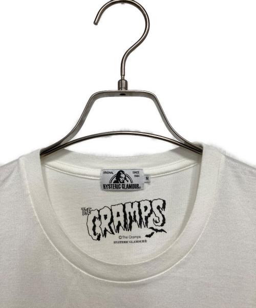 Hysteric Glamour（ヒステリックグラマー）Hysteric Glamour (ヒステリックグラマー) THE CRAMPSプリントTee ホワイト サイズ:Ｍの古着・服飾アイテム