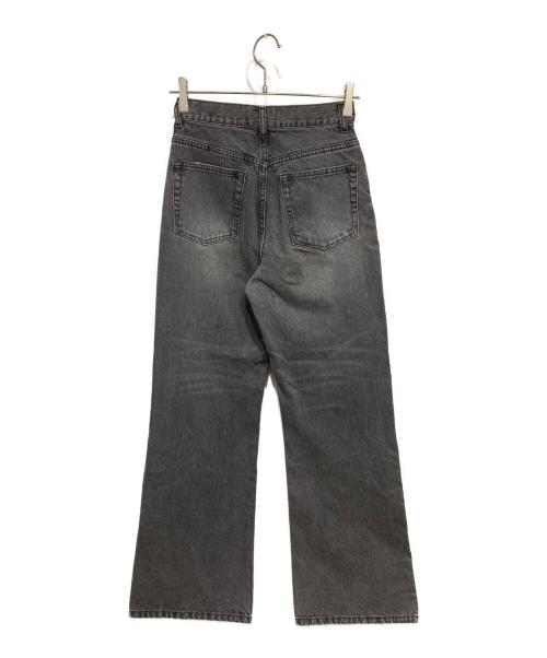 Ameri（アメリ）Ameri (アメリ) UND BIJOU STRAIGHT DENIM PANTS グレー サイズ:25の古着・服飾アイテム