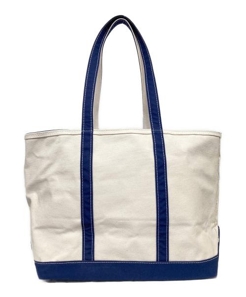 L.L.Bean（エルエルビーン）L.L.Bean (エルエルビーン) BOAT AND TOTE M刺繍ロゴバッグ ホワイトの古着・服飾アイテム