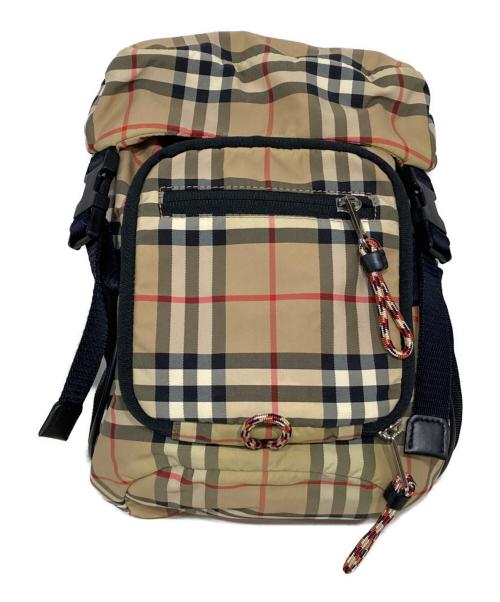BURBERRY（バーバリー）BURBERRY (バーバリー) ナイロンノバチェックボディーバッグ ベージュの古着・服飾アイテム