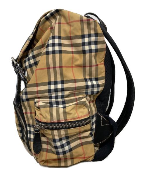 BURBERRY（バーバリー）BURBERRY (バーバリー) ナイロンノバチェックバックパック ベージュの古着・服飾アイテム