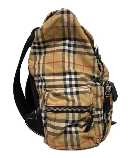 BURBERRY（バーバリー）BURBERRY (バーバリー) ナイロンノバチェックバックパック ベージュの古着・服飾アイテム