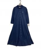 LACOSTEラコステ）の古着「鹿の子地シャツドレス」｜ネイビー