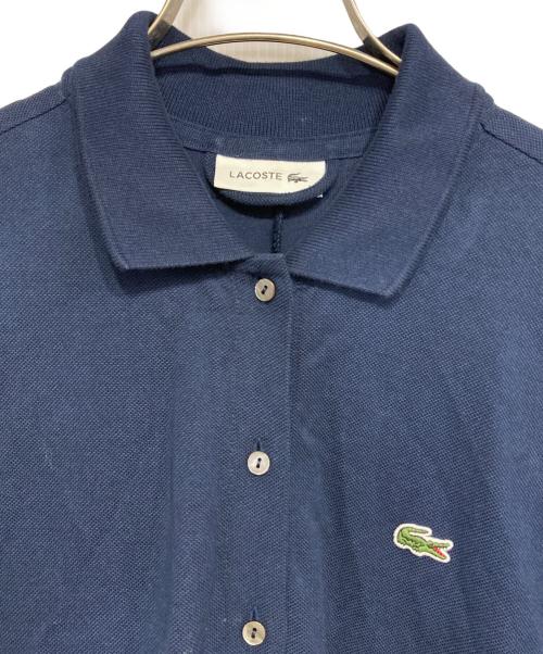 LACOSTE（ラコステ）LACOSTE (ラコステ) 鹿の子地シャツドレス ネイビー サイズ:36の古着・服飾アイテム