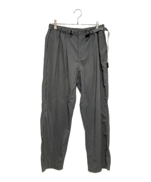 GRAMICCI（グラミチ）GRAMICCI (グラミチ) 〈別注〉2タックワイドテーパードパンツ グレー サイズ:Lの古着・服飾アイテム