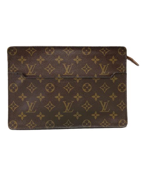 LOUIS VUITTON（ルイ ヴィトン）LOUIS VUITTON (ルイ ヴィトン) モノグラム ポシェットオム クラッチバッグ ブラウンの古着・服飾アイテム
