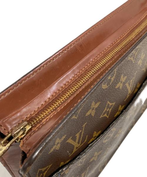 LOUIS VUITTON（ルイ ヴィトン）LOUIS VUITTON (ルイ ヴィトン) モノグラム ポシェットオム クラッチバッグ ブラウンの古着・服飾アイテム