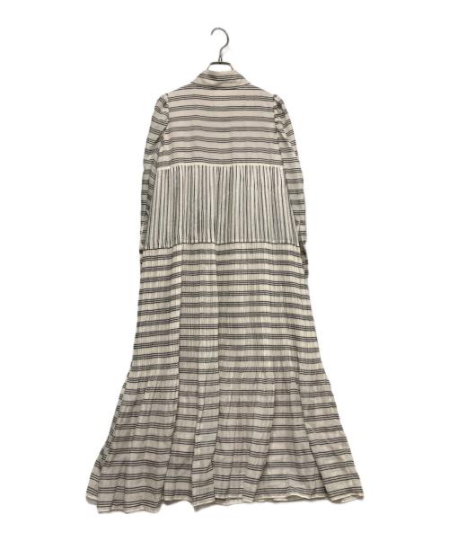 HER LIP TO（ハーリップトゥ）HER LIP TO (ハーリップトゥ) ボウタイワンピース ベージュ サイズ:Sの古着・服飾アイテム