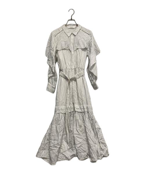 HER LIP TO（ハーリップトゥ）HER LIP TO (ハーリップトゥ) シャツワンピース ホワイト サイズ:Sの古着・服飾アイテム