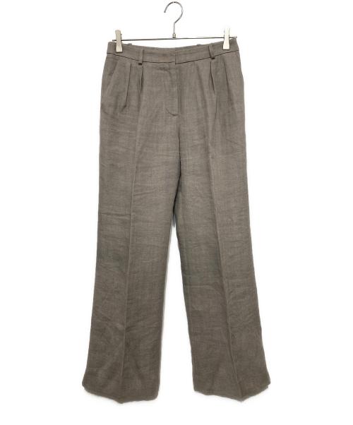 MaxMara（マックスマーラ）MaxMara (マックスマーラ) リネンスラックス グレー サイズ:６の古着・服飾アイテム